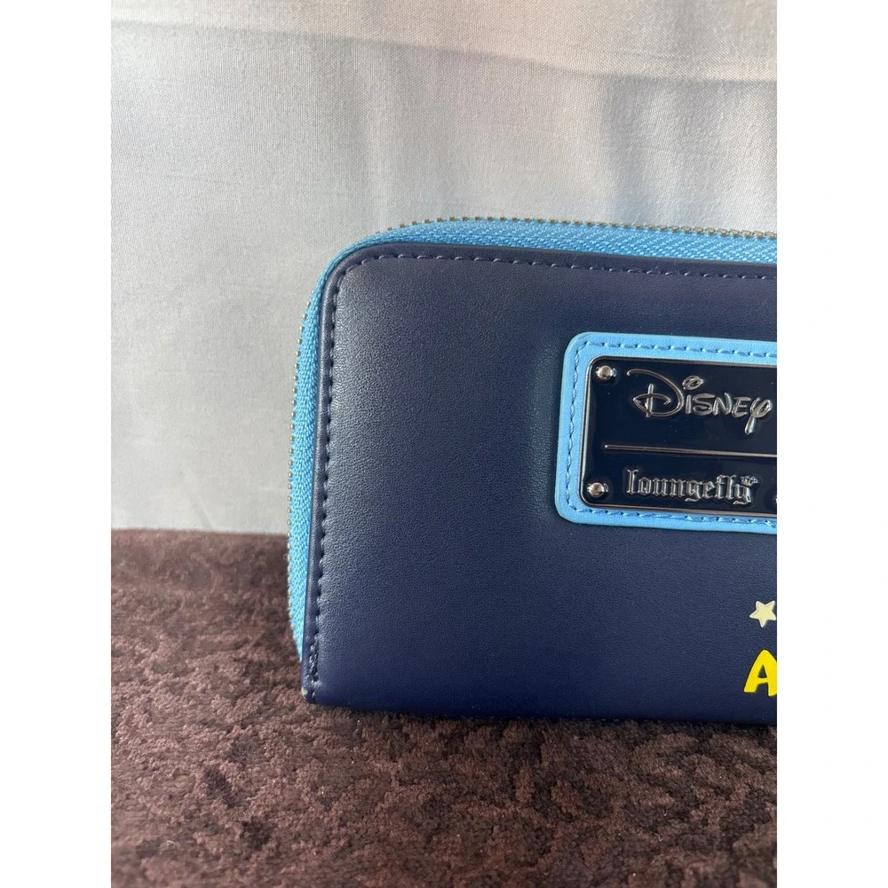 Disney Loungefly Lilo and Stitch Space Adventure Zip Wallet Navy Blue‎ Kids